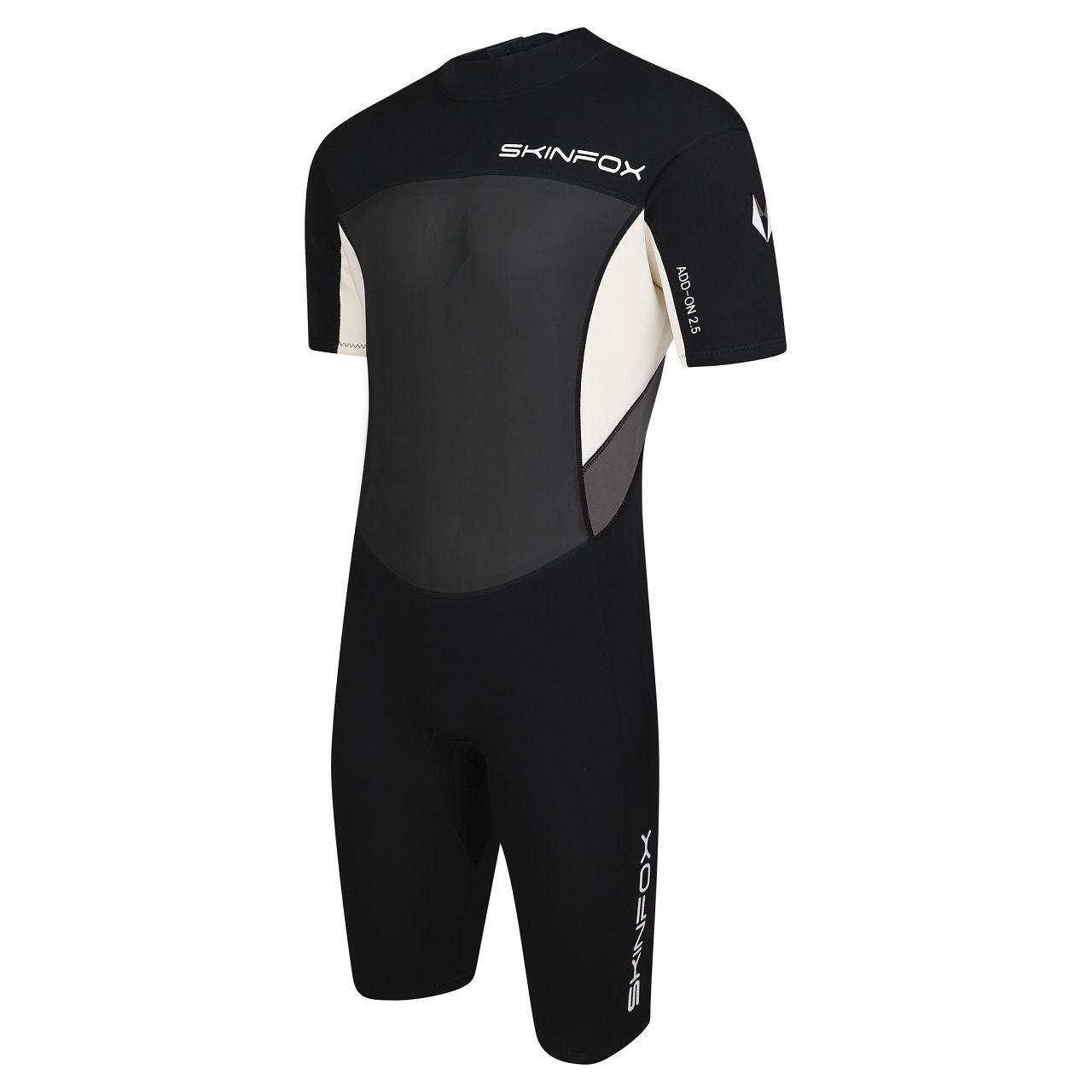 Skinfox Leader FF men grau-weiss Shorty Neoprenanzug