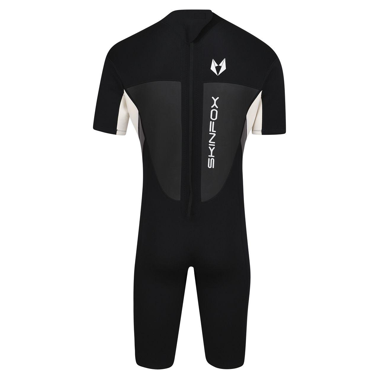 Skinfox Leader FF men grau-weiss Shorty Neoprenanzug